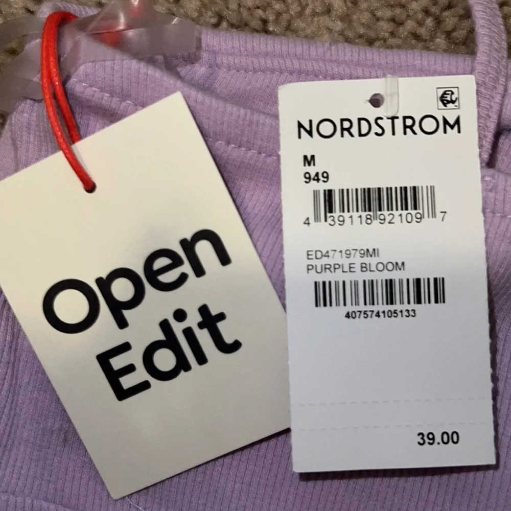 Open Edit Cut Out Body Suit in Purple Bloom - Picture 4 of 8